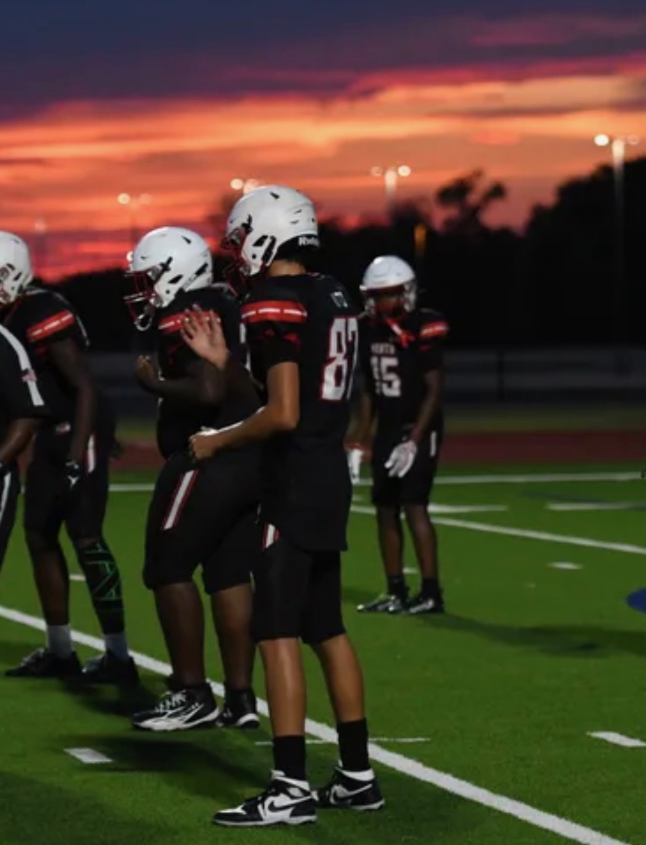 Tristan Libby jersey 87 at sunset